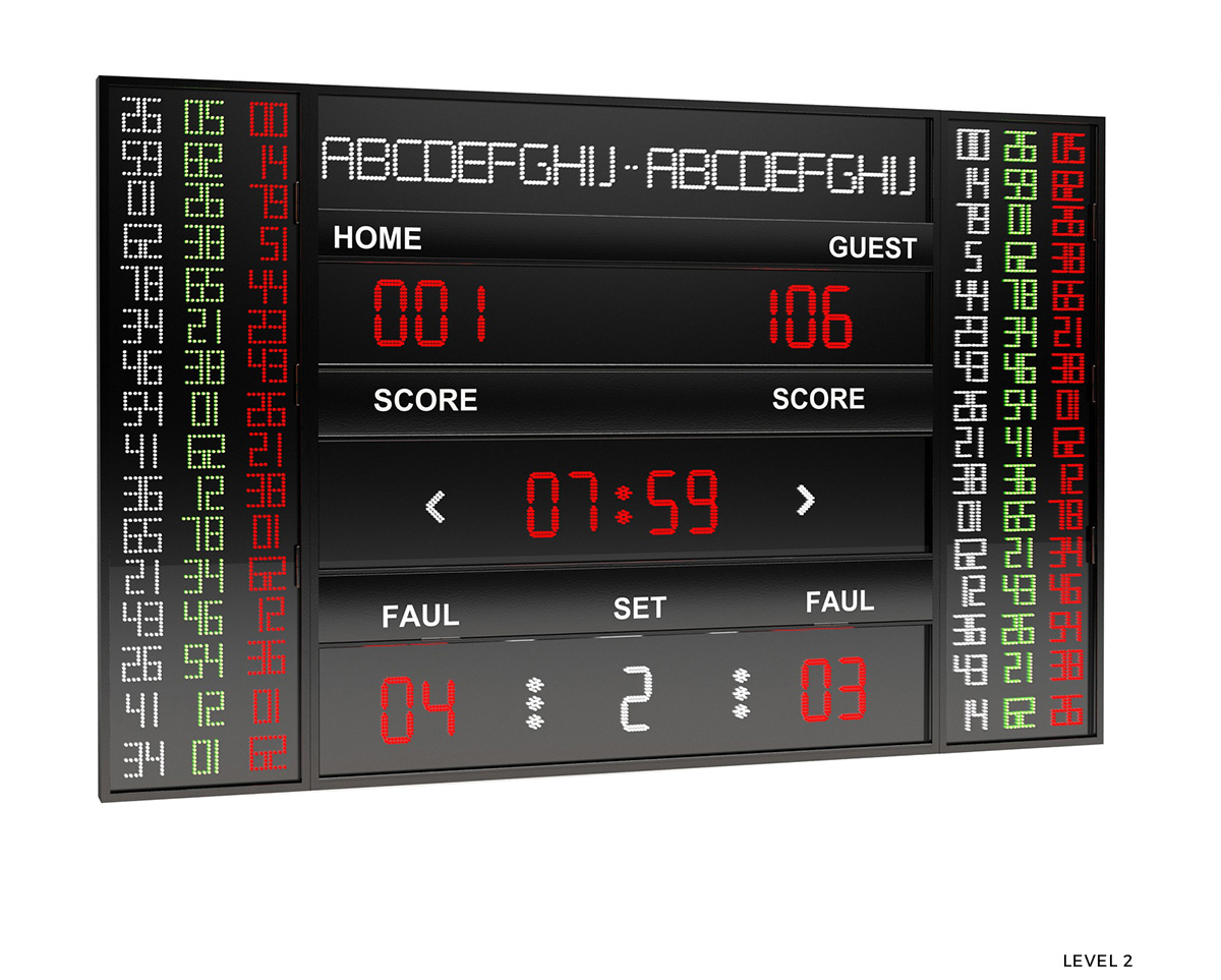 16 Hatlı NBA Tip Skorbord