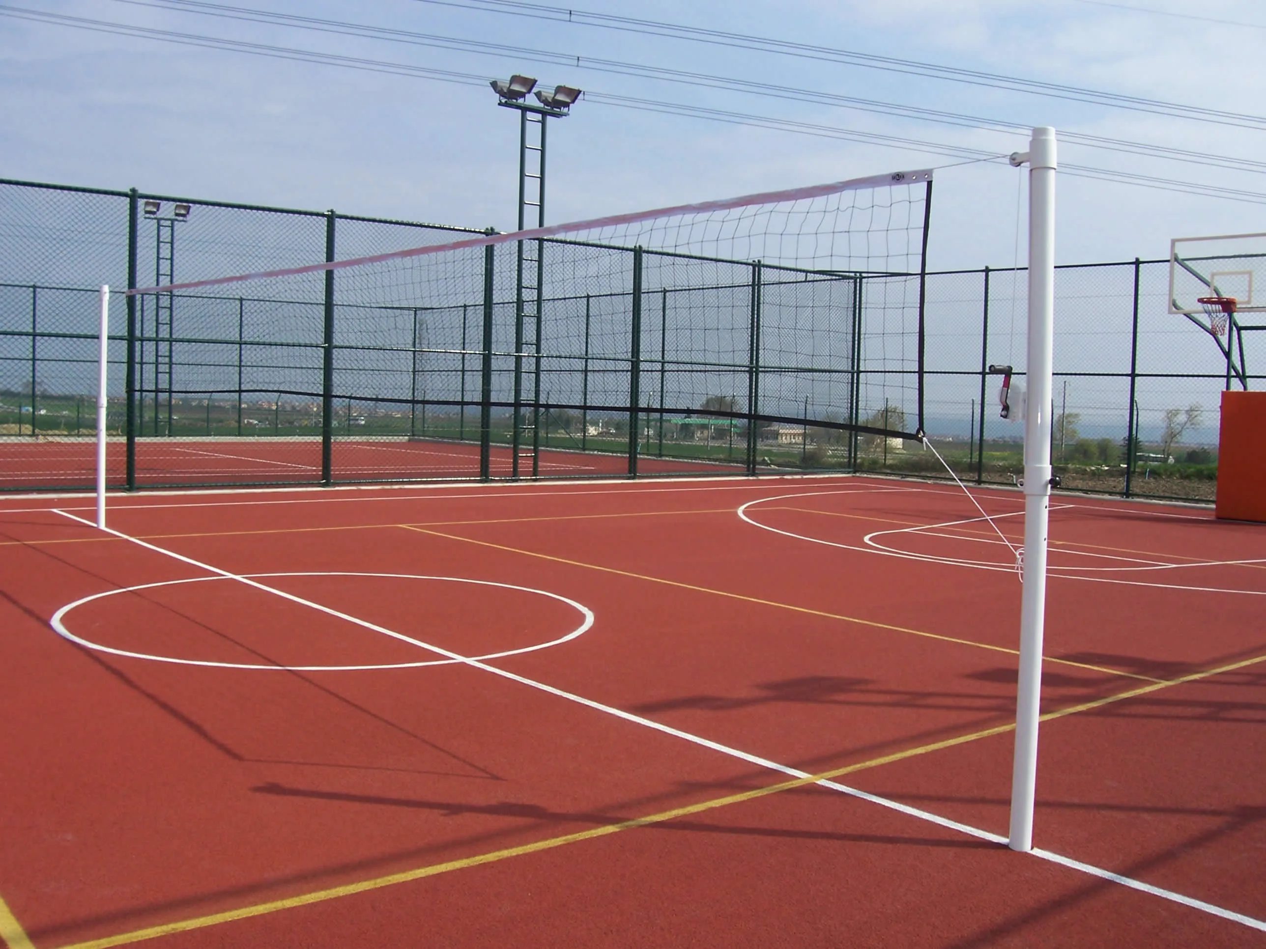 Tenise Uyumlu Voleybol Direği