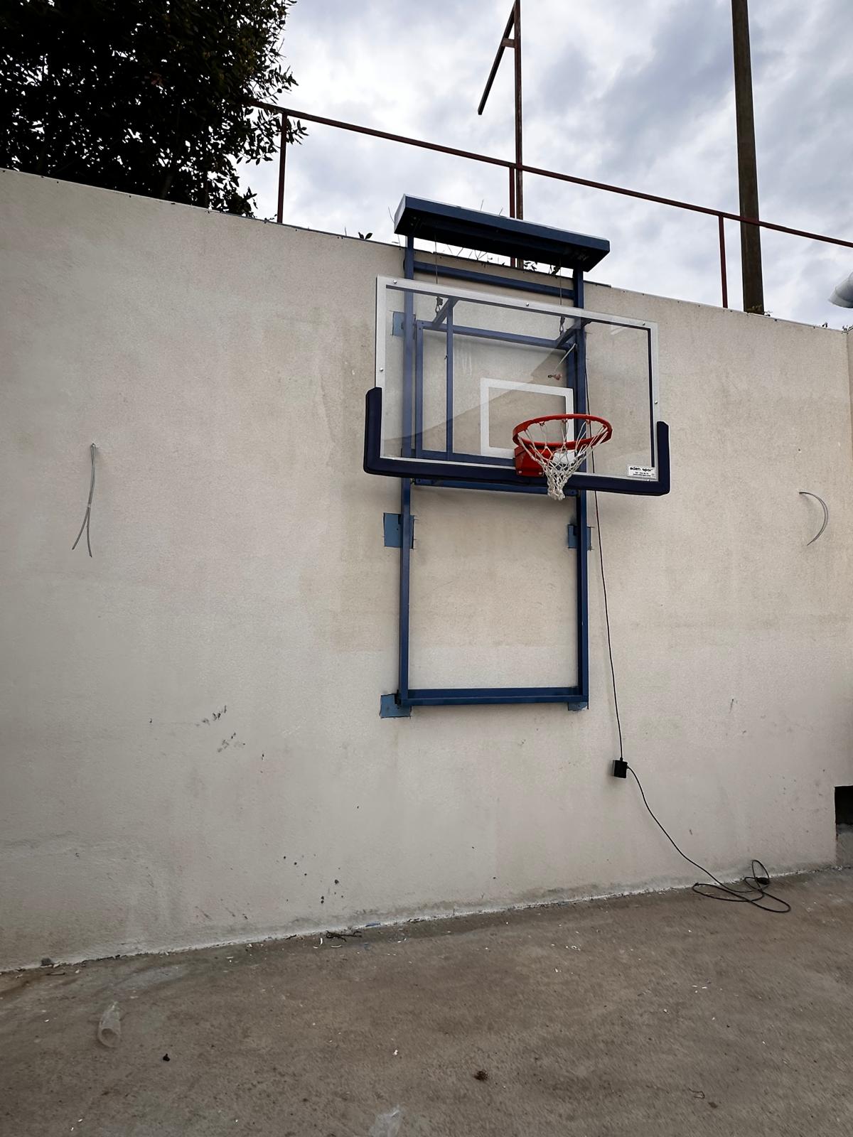 Duvara Monte Elektrik Motorlu Yükseklik Ayarlı Basketbol potası